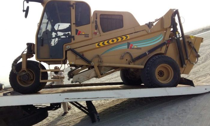 Beach cleaning works at Deira Island