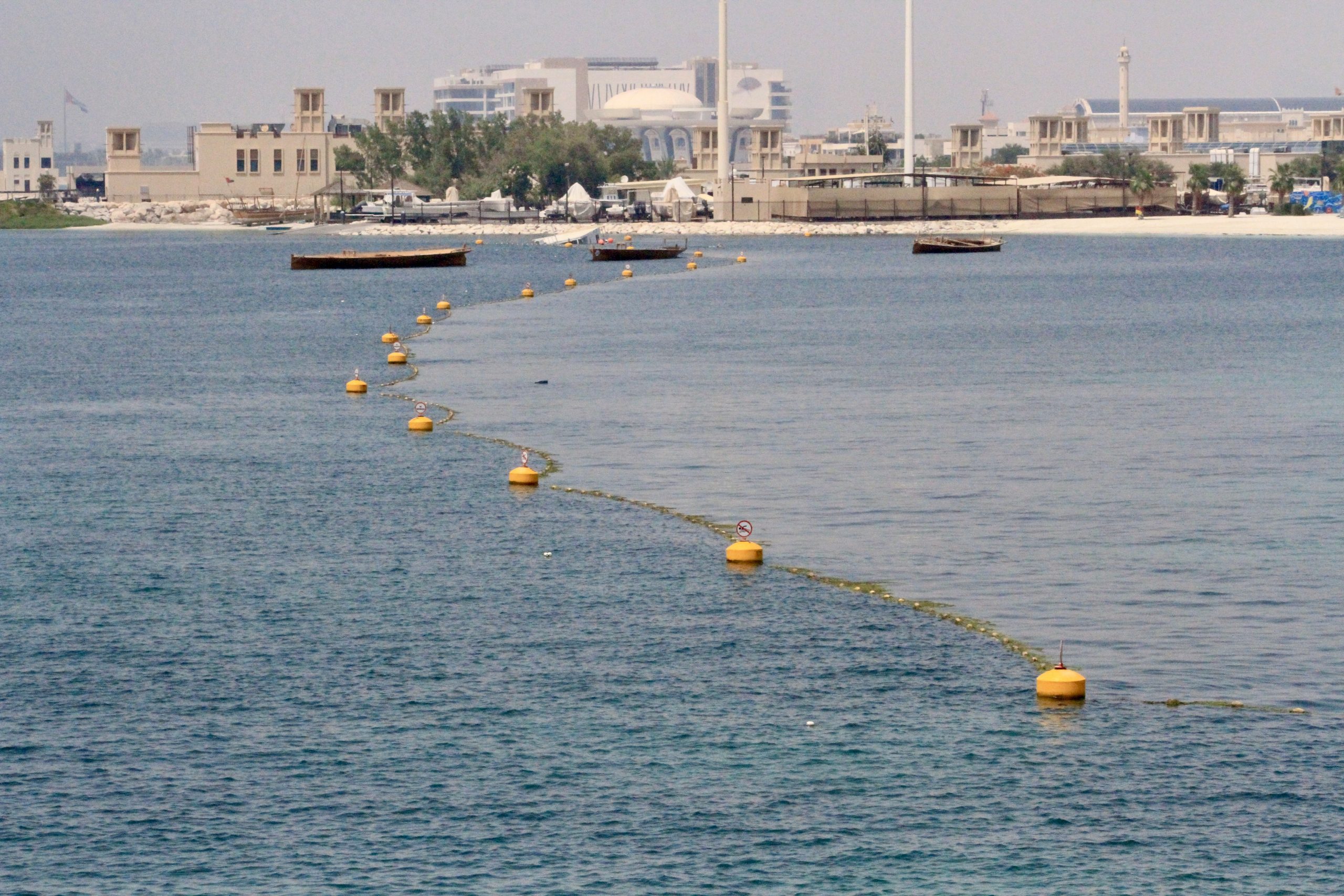 Ecobarrier Floating Buoys EFB-650 help create safe swimming zones