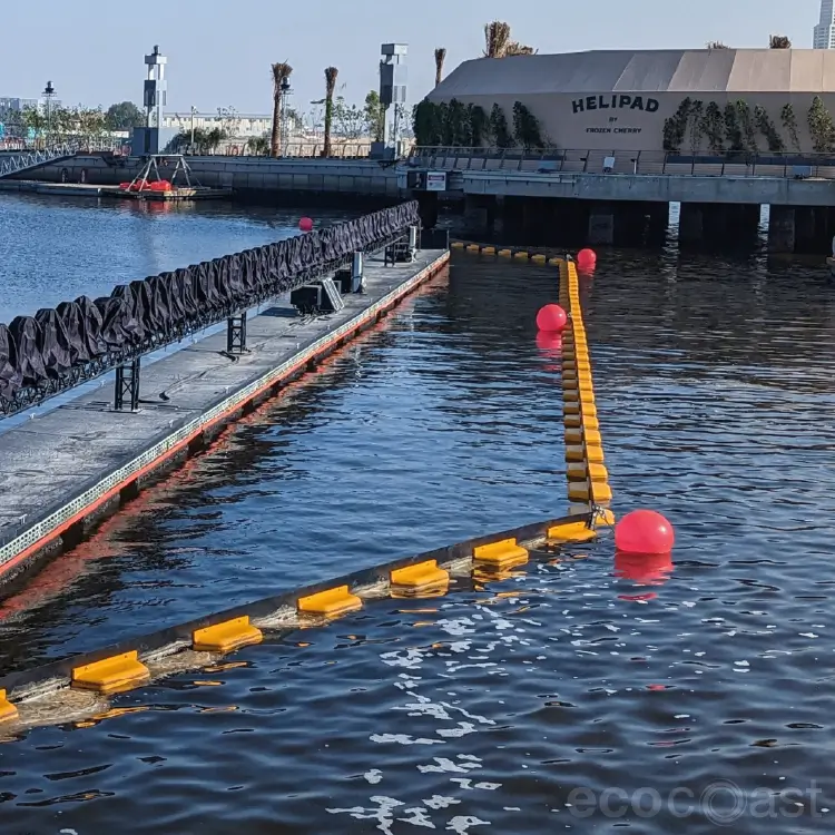 bolina harbour oil booms helipad