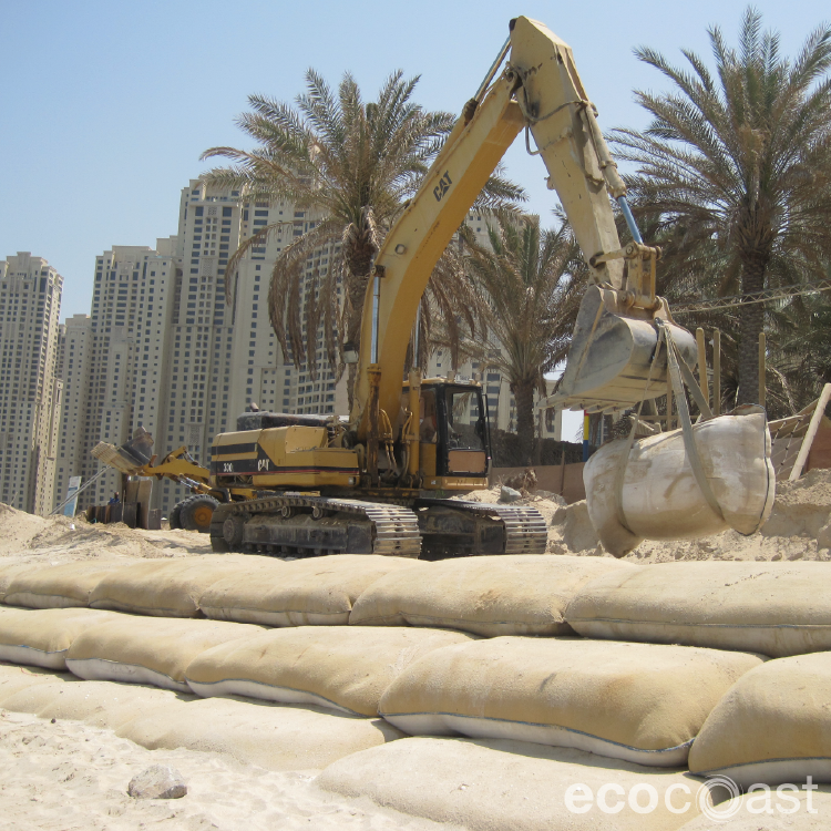 ecobag coastal protection containers resort dubai uae