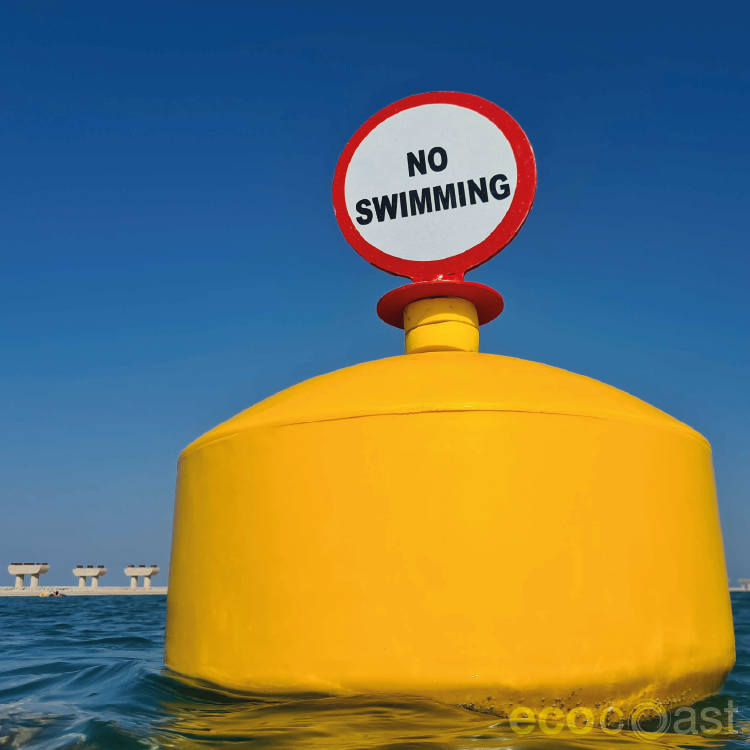 ecobarrier floating buoys safe swimming zones