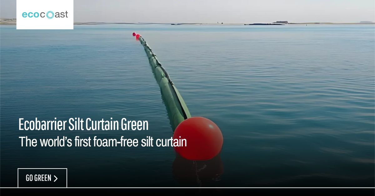 Ecobarrier Silt Curtain Green launch
