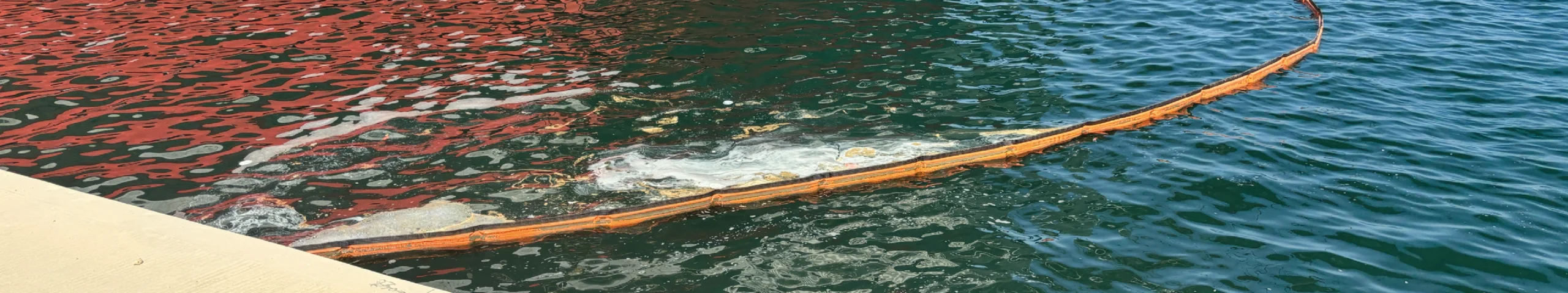 Oil spill management at port