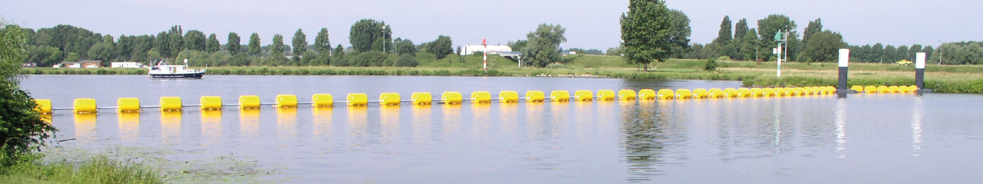 River safety improvement with Bolina safety booms