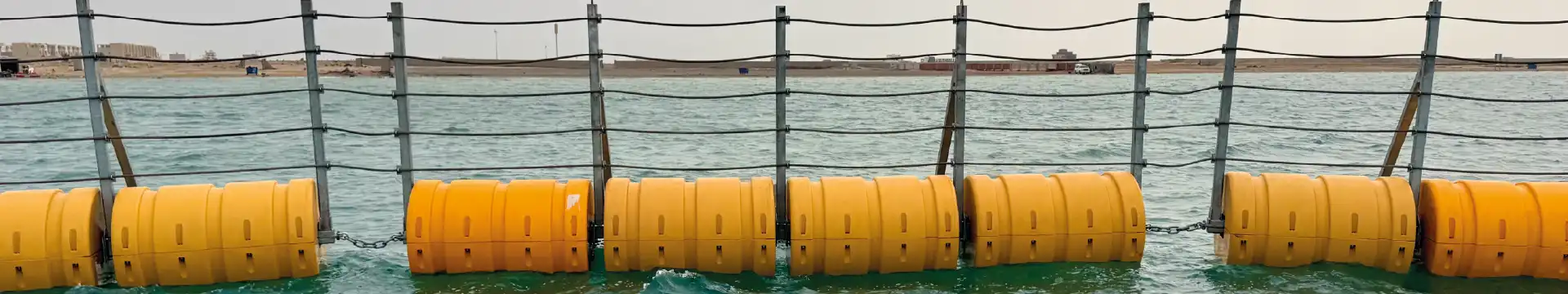 DMS 1200 marine security barrier installation ASTM F2766-11 crash test, South Jeddah 2026