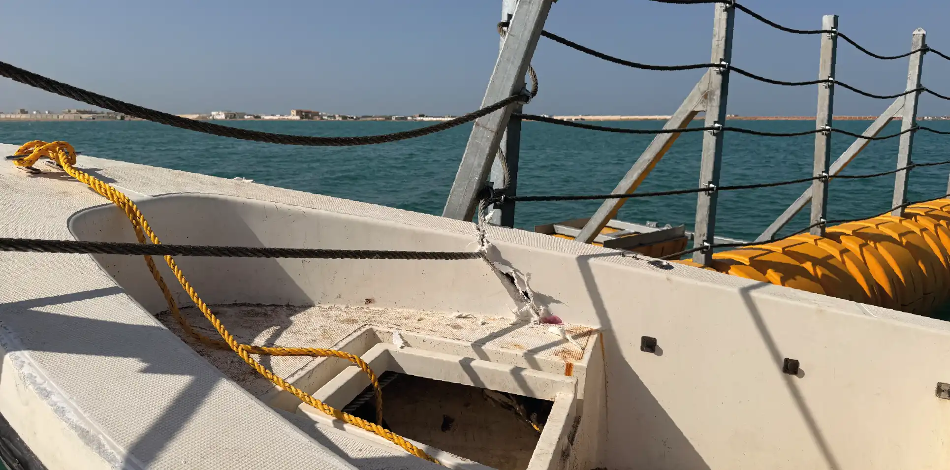 DMS 1200 marine security barrier post-ASTM F2766-11 crash test, South Jeddah 2026